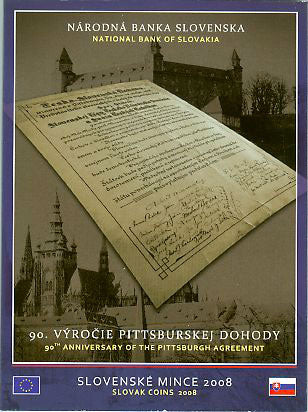 Sada mincí Slovenskej republiky 2008 - 90. Výročie Pittsburskej dohody