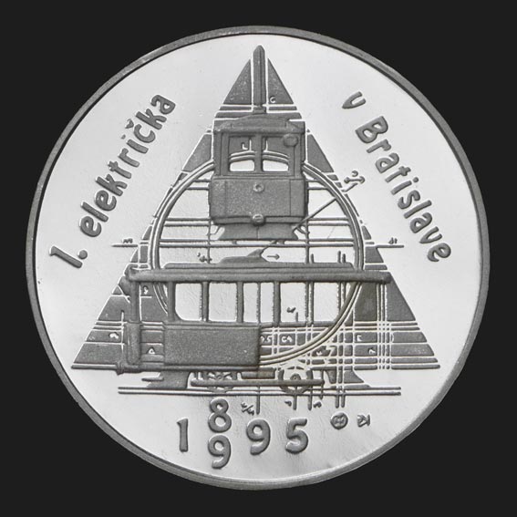 200 Sk/1995 - Prvá električka na Slovensku v Bratislave - 100. výročie začatia premávky