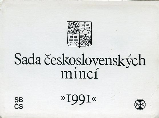 Sada obehových mincí ČSFR 1991