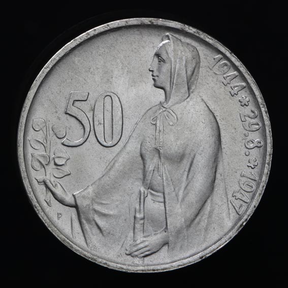 50 Kčs/1947 - SNP - 3. výročie