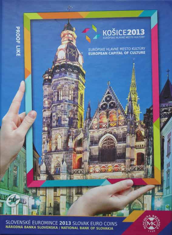 Sada mincí Slovenskej republiky 2013 - Košice, Európske hlavné mesto kultúry Proof Like