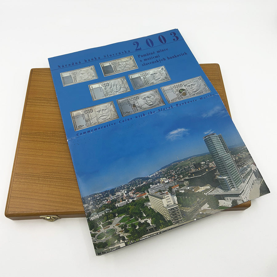 Súbor pamätných mincí s motívom slovenských bankoviek - vydané pri príležitosti 10. výročia Slovenskej republiky