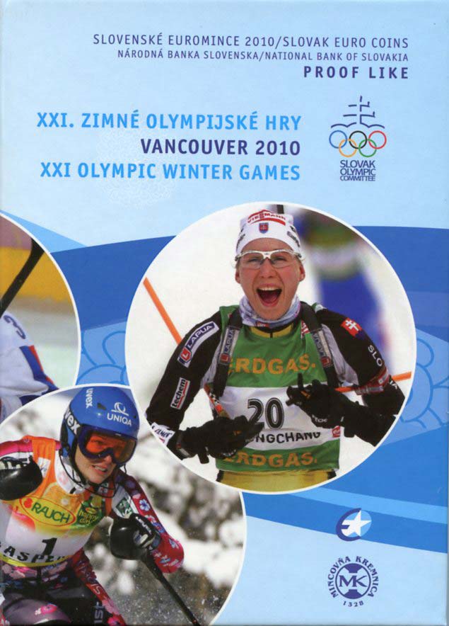 Sada mincí Slovenskej republiky 2010 - XXI. ZOH Vancouver 2010 Proof Like