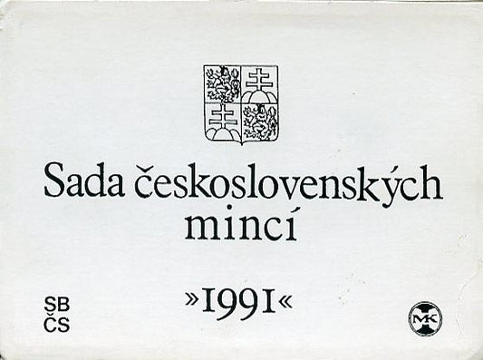 Sada obehových mincí ČSFR 1991