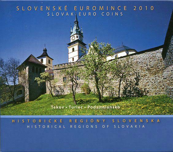 Sada mincí Slovenskej republiky 2010 - Historické regióny Slovenska