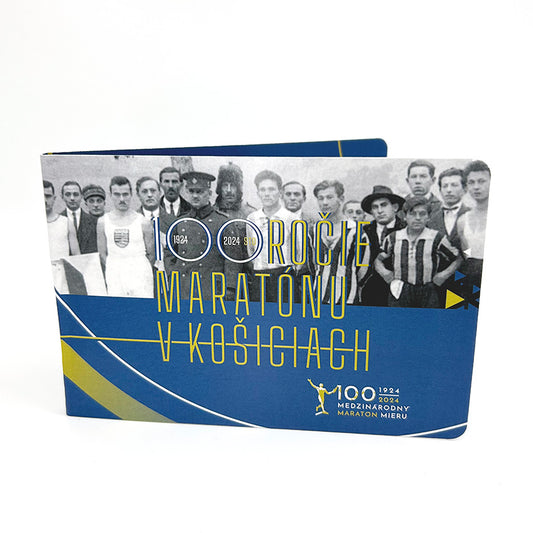 2 EURO/2024 - Medzinárodný maratónsky beh v Košiciach - 100. výročie založenia + žetón - zberateľská karta