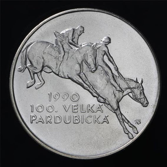 100 Kčs/1990 - Veľká pardubická - 100. konanie závodov