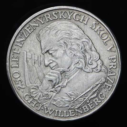 10 Kčs/1957 - Inžinierske školy v Prahe - 250. výročie založenia