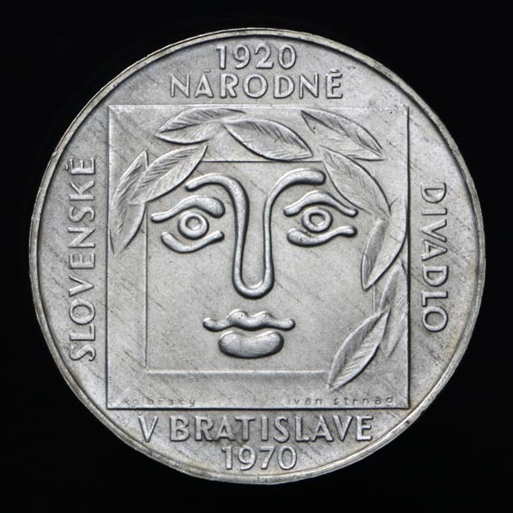 25 Kčs/1970 - SND  v Bratislave - 50. výročie