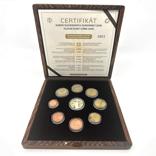 Sada mincí Slovenskej republiky 2016 - OH v Rio de Janeiro, Proof Like v drevenej etui